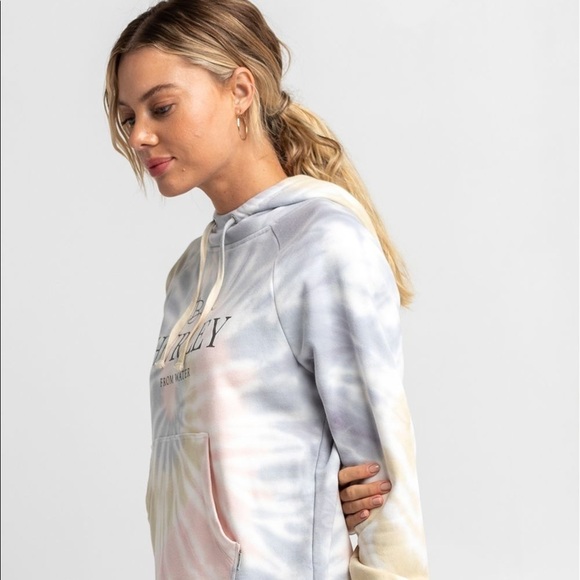 🔆HURLEY🔆 IVY TIE DYE EASY RAGLAN HOODIE - Picture 8 of 15